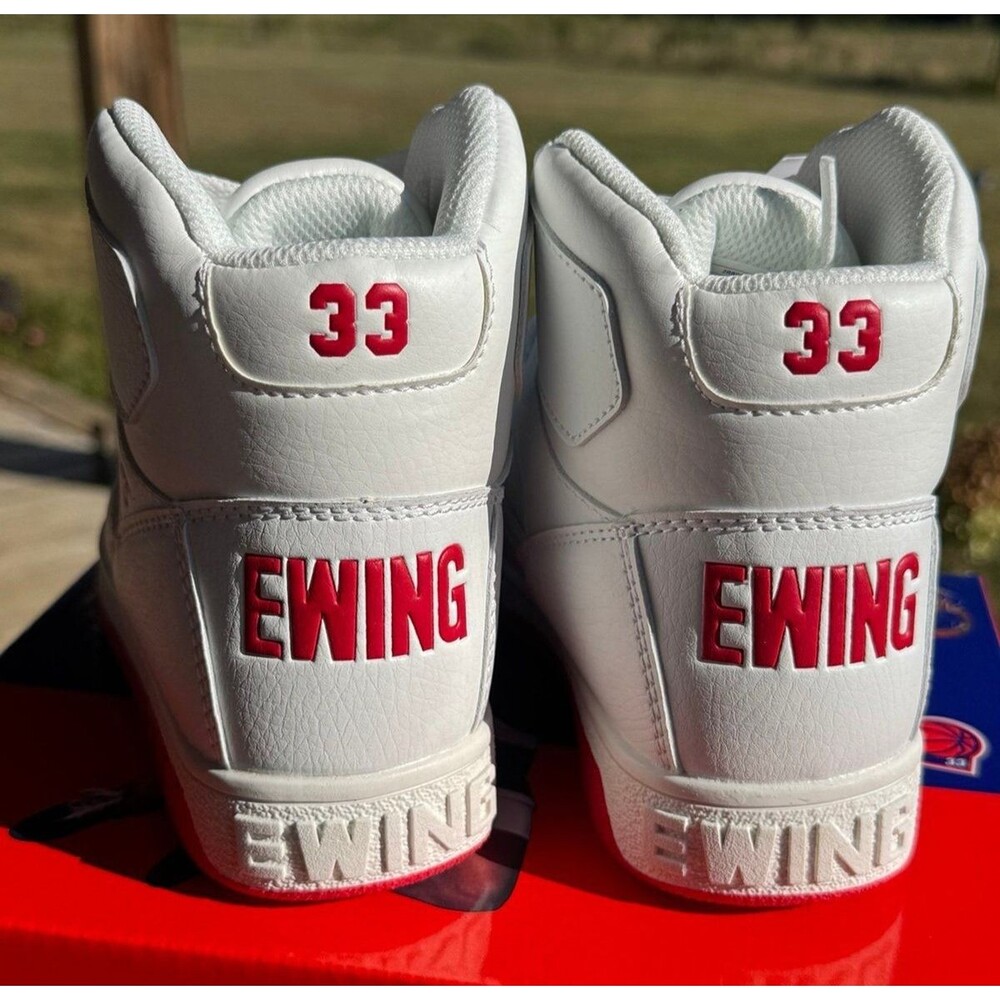 Patrick Ewing Rebound 33 Orion Strap White/Red PS Kids Size 13 Athletic - Picture 2 of 8